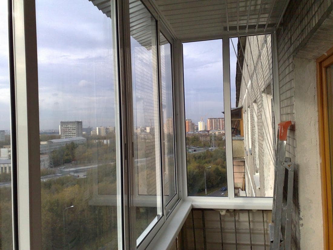 Алюминиевое остекление балкона