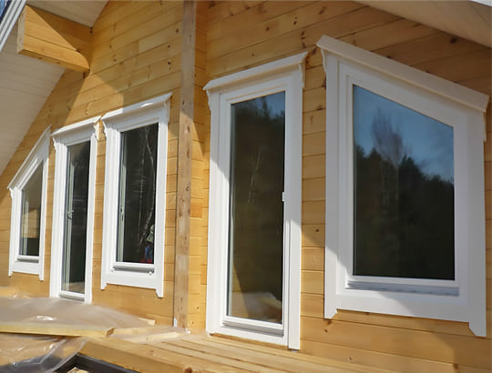 Пластиковые окна для монтажа в деревянный дом